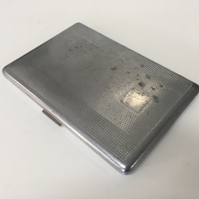 CIGARETTE CASE, Silver (Pitted)
